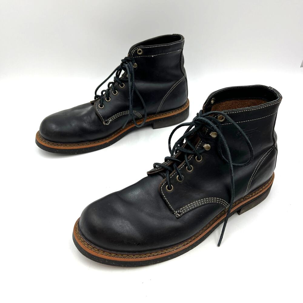 Thorogood Beloit Black Leather Boots 814-6532 - Picture 6 of 9